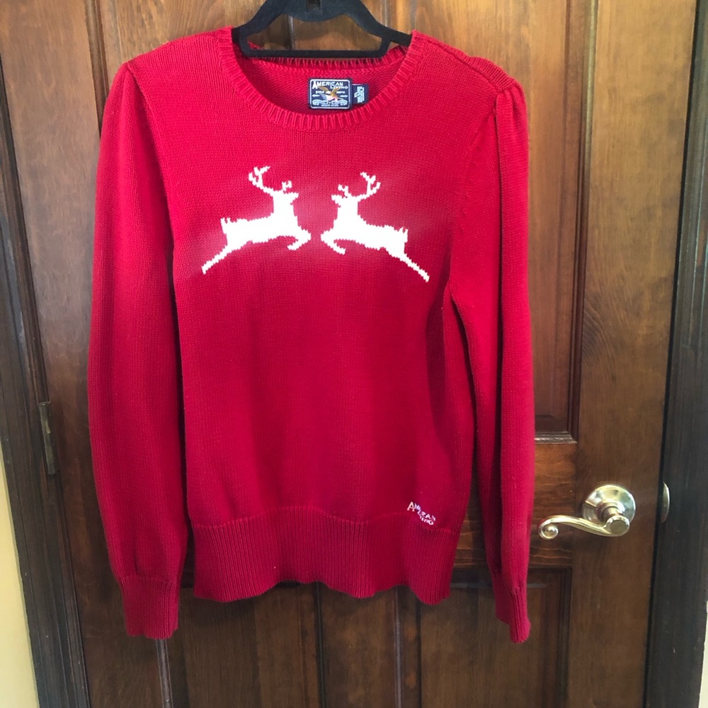 Vintage American Living Reindeer Christmas sweater | size XL
